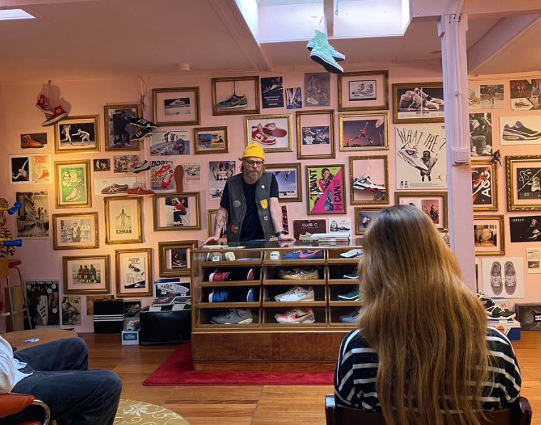 Interior of the WRKSHOP showroom